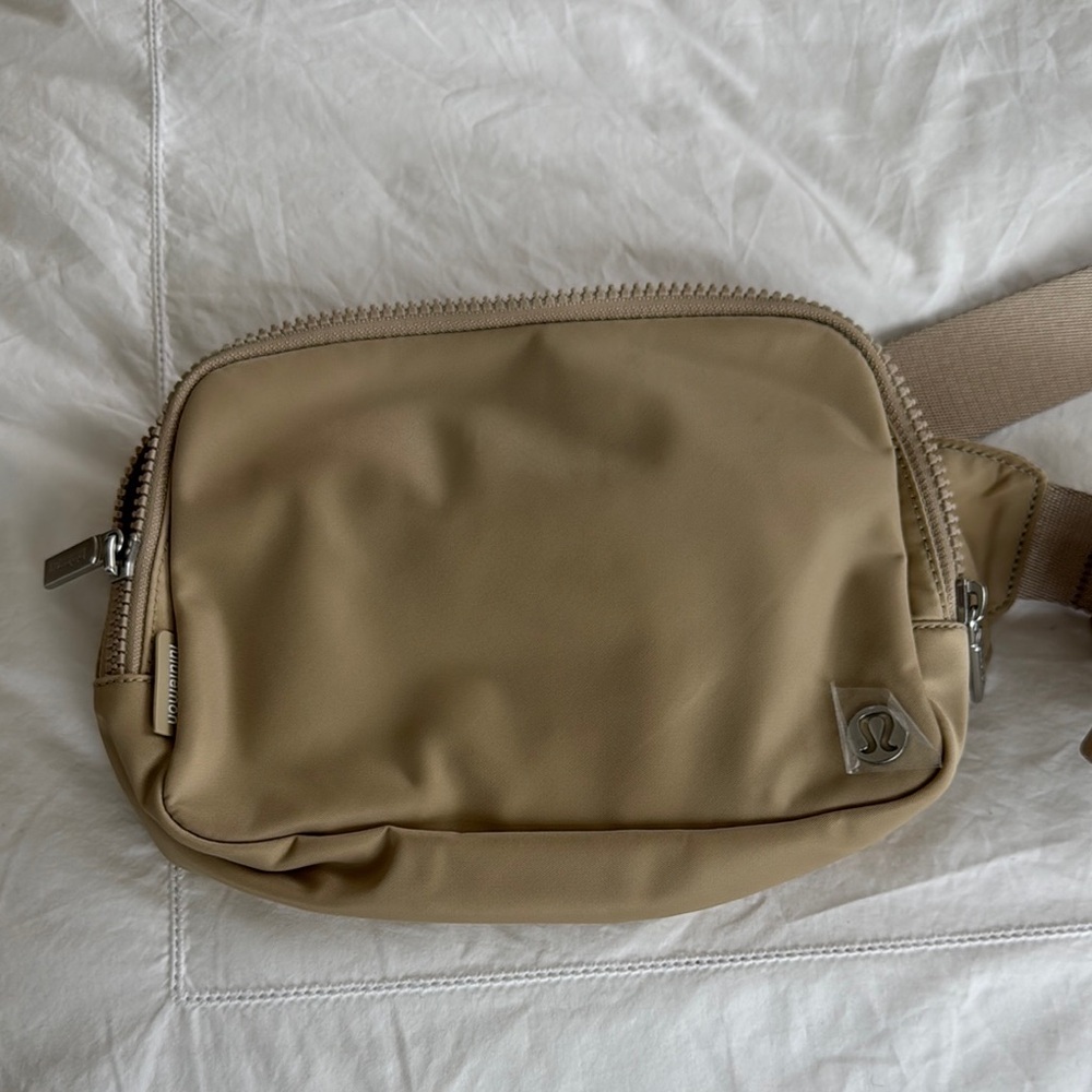 lululemon athletica Tan Belt Bag Minimalist Design